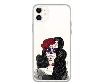 Day of the Dead Phone Case - Dia De Los Muertos - Fashion Print iPhone Case - Skull Art - Samsung Phone Case - Gift for Her