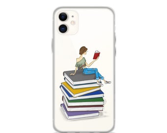 Book Lover Phone Case - Fashion iPhone Case - Samsung Phone Case - Bookworm - Book Pile Print - Gift for Her