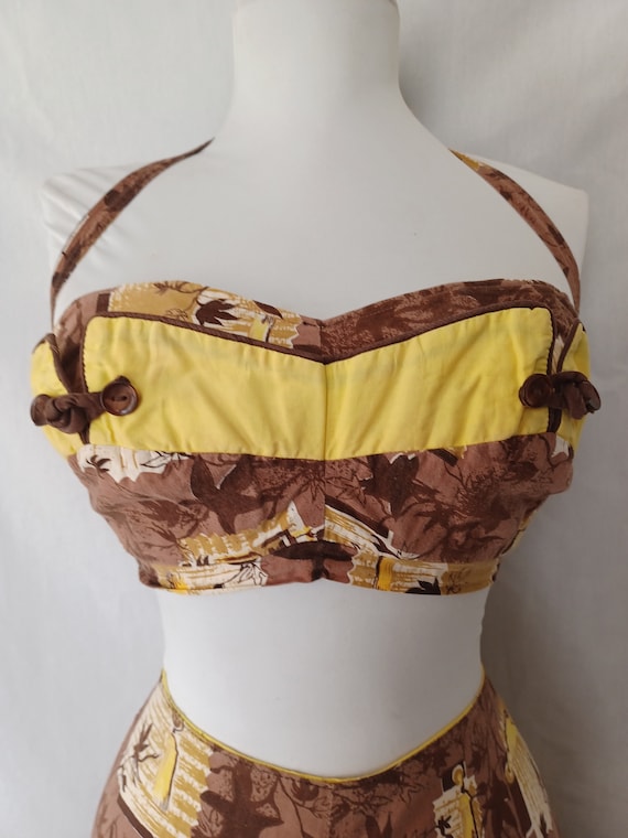 Vintage 1950s VLV Catalina Swimsuit Playsuit - image 9