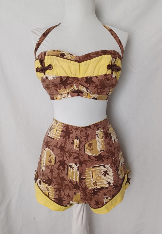Vintage 1950s VLV Catalina Swimsuit Playsuit - image 7