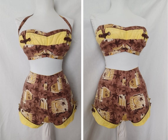 Vintage 1950s VLV Catalina Swimsuit Playsuit - image 2