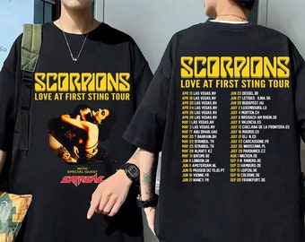 Scorpions Love At First Sting Tour 2024 Camisa, Scorpions 2024 Camisa de concierto, Scorpions Rock Band Fan Shirt, Scorpions Merch, Music Tour Tee