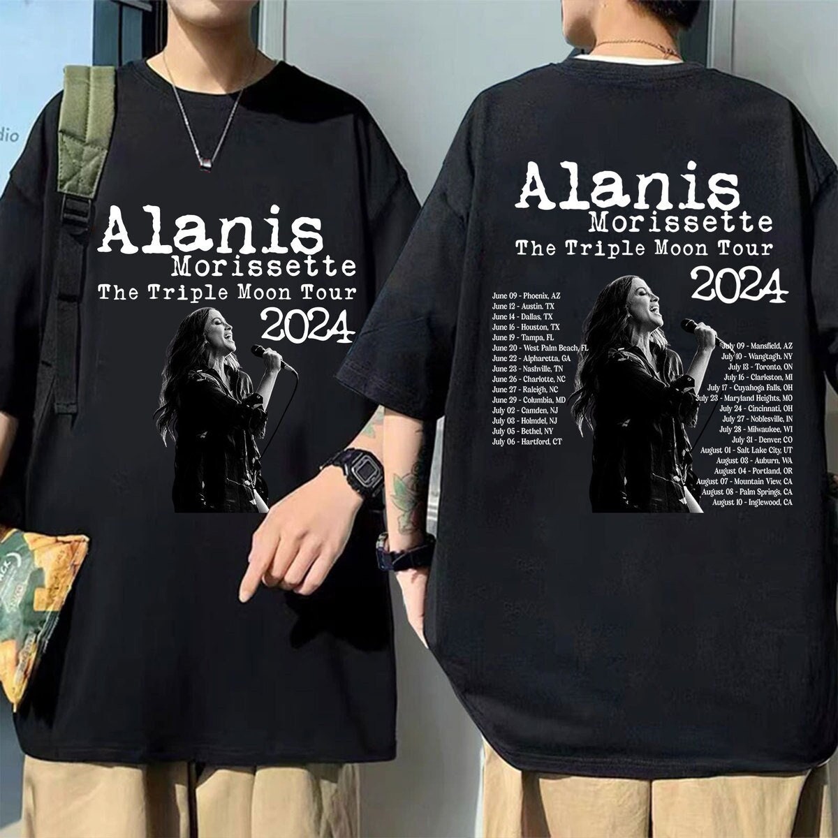 Alanis Morissette The Triple Moon Tour 2024 Shirt, Alanis Morissette 2024 Concert, The Triple Moon Tour Merch, Alanis Morissette Fan Gift