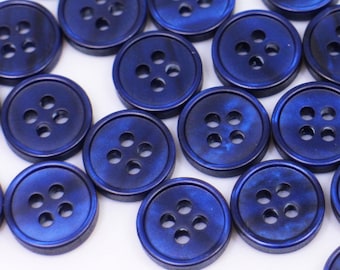 pied blue button Lot 4 BOUTONS Bleu turquoise clair à petites facettes 11 mm