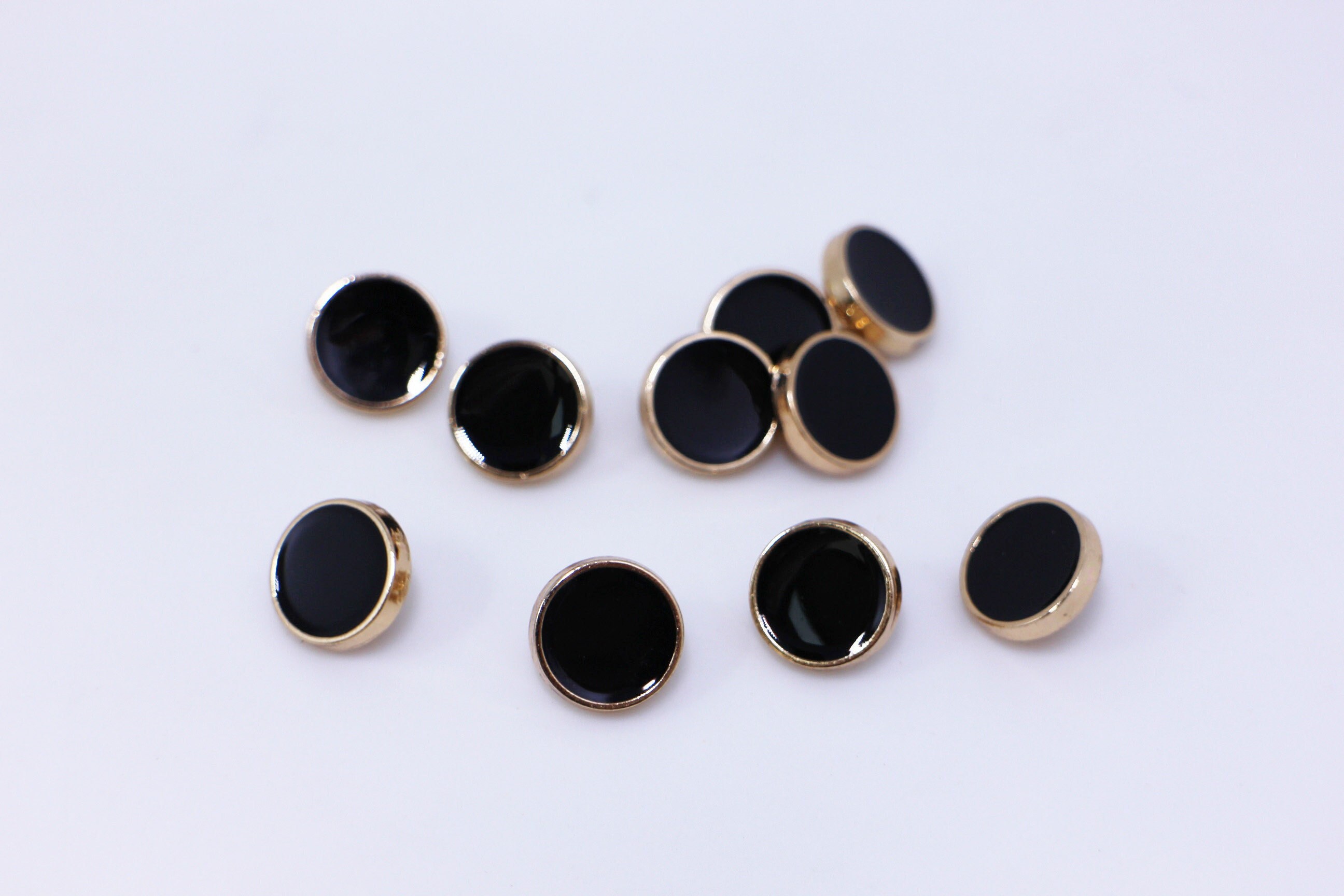 Amazon.com: 50 Pcs Black Pearl Buttons 10mm Bead Half Ball