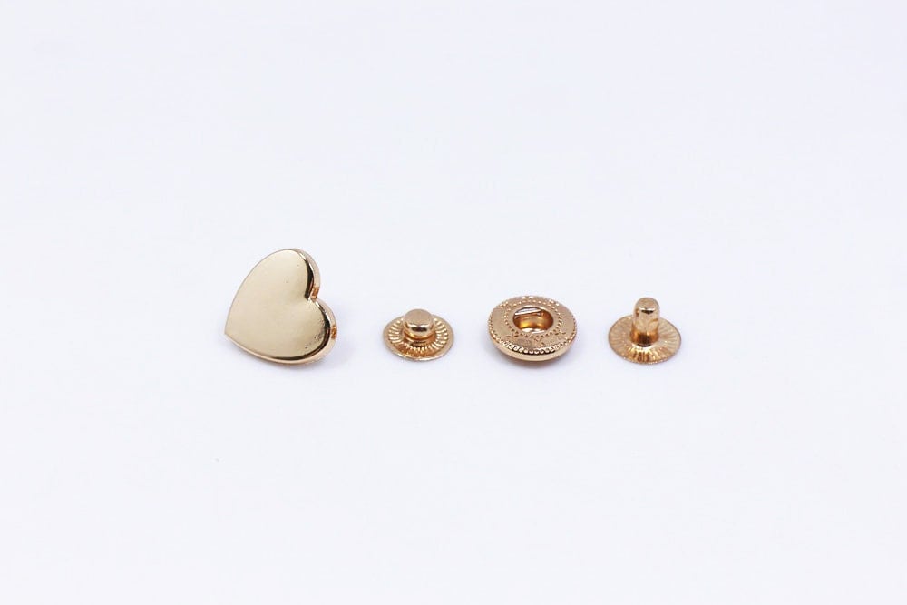 Round Metal S Spring Snap Rivet Button Press Stud Popper Tich Fastener  Closure Craft Leather Bag Backpack Coat Shirt Diary Silver Gold 