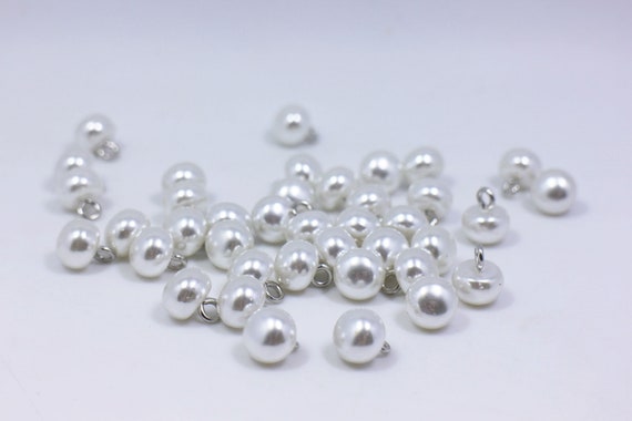 20x50 Piezas De Botones De Perlas De Semicírculo De Plástico Para Manualidades De Ropa DIY 10mm Sunnimix Botones De Semicirculo Para Craft