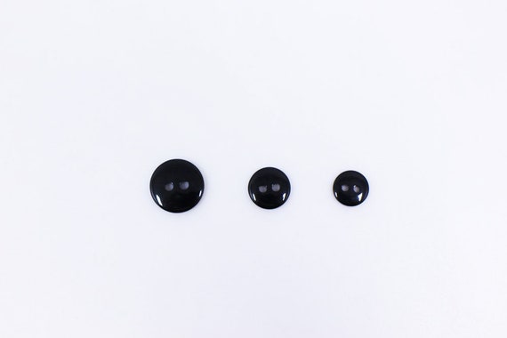 Boutons Noirs Et Blancs - 6 Tailles - 2 Trous - Couture, Réparation, Décoration - Fabriqué En Espagne