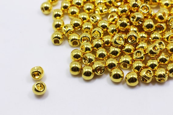 Gold Ball Shaped Shank Buttons Tunnel Shank Back Hole Sphere Shape Mini Extra Small Size Round Circle Made of ABS Plastic 8mm 10mm Etsy Canada