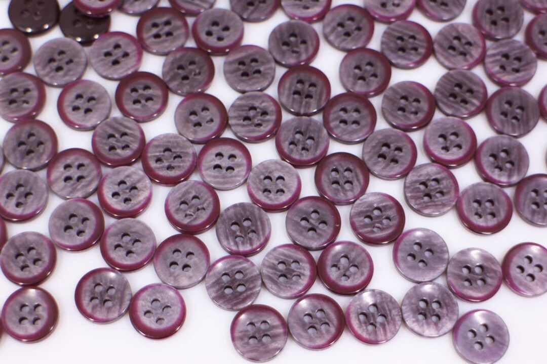 Red Shell Button Dark Red Button, Shell Looking, Made of Resin, for Men Suit Shirt ...