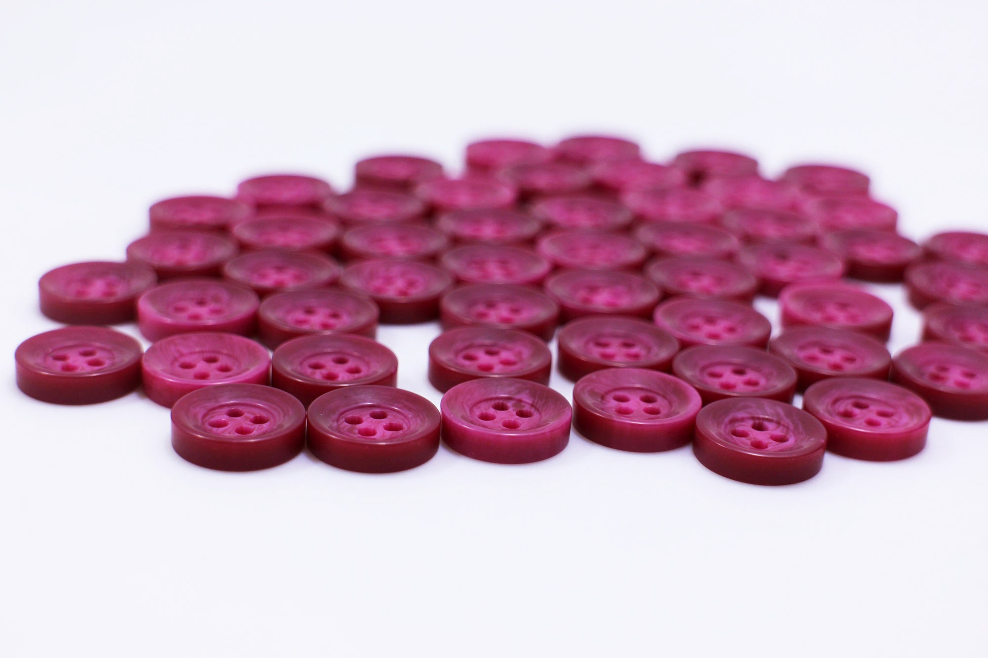 12 Pcs Red Sewing Buttons 4 Hole Round Buttons 0.4 inch Button for Crafts 16L Plastic Buttons for Sewing 10mm Coral Buttons for Pants Blouse Shirt