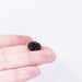 Dark Red Buttons, Small Size, Metallic Finish, Raised Edge, Made of ...
