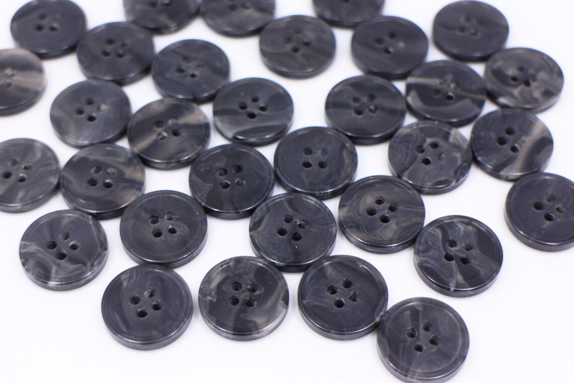 Black Marble Pattern Button, Large Black Buttons, Suit Jacket Buttons ...