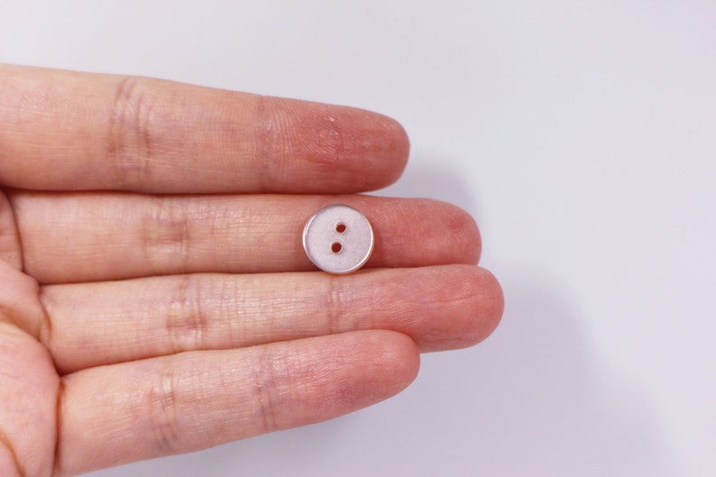 Pale Pink Button Shiny Pink Button Extra Small Light Pink Etsy