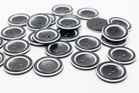 10pc 12mm Black Blouse Cardigan Trouser Shirt Kid Baby Button 0448