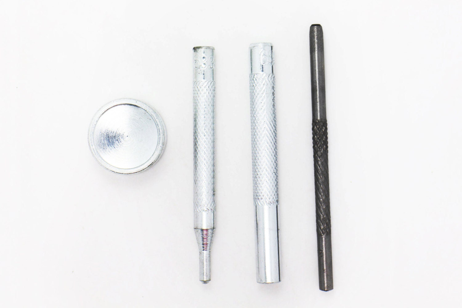 Lot 4 Moules Boutons-Pression 10/12.5/15 Mm – Outils Presse Pour Fixations Métalliques