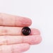 Dark Red Buttons, Small Size, Metallic Finish, Raised Edge, Made of ...