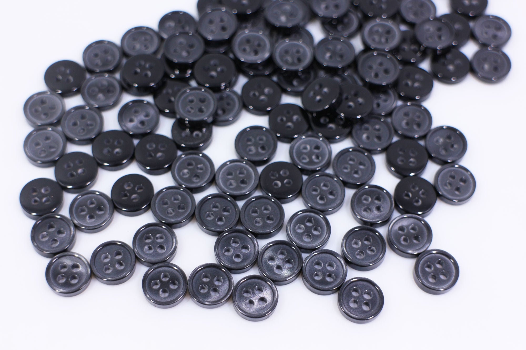 Glossy Black Button