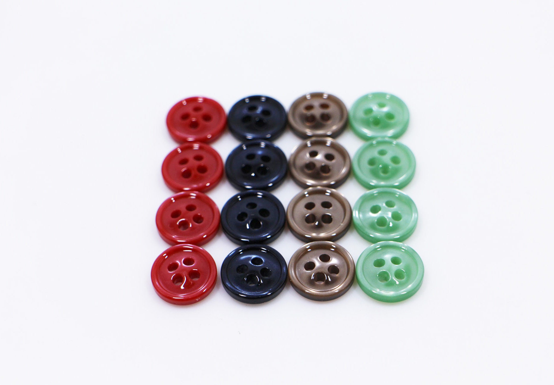 Red Buttons Shiny Buttons Shell Look Buttons Blouse Etsy UK