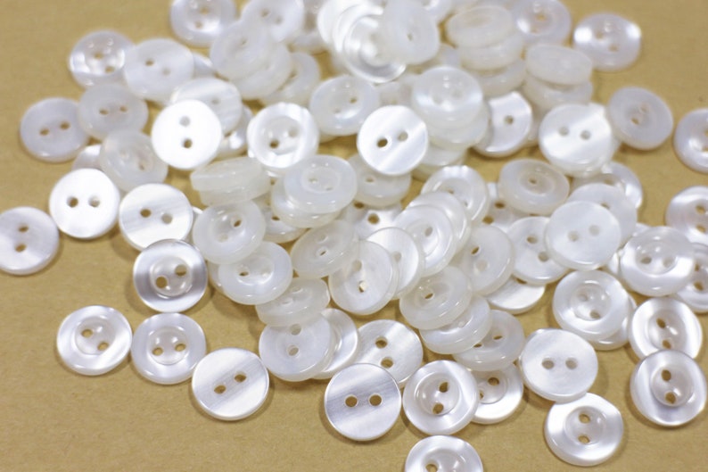 Small Round 11 5mm Shell Looking Button 50 Shiny White Button Two Holes Sewing Buttons Shirt Buttons Blouse Butttons Pajama Buttons Buttons Closures Materials Lifepharmafze Com