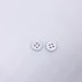 Tiny White Wooden Button, Small Natural Wood Buttons, Four Holes Sewing ...