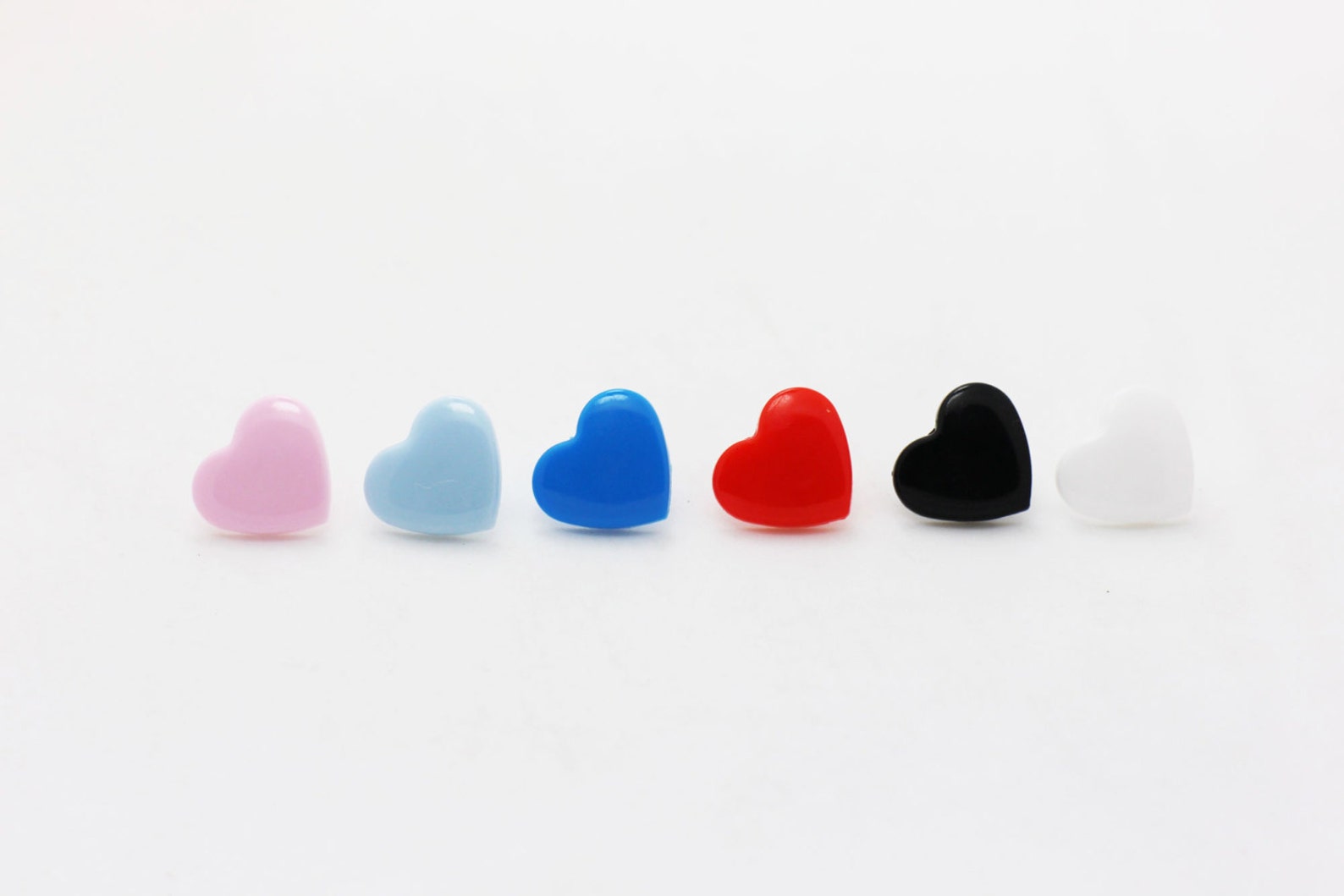 Attache Snap en forme de cœur rouge vif bouton Snap bouton Etsy France