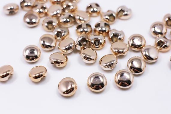 50pcs 13mm round flower golden/silver Buttons Home Garden Crafts