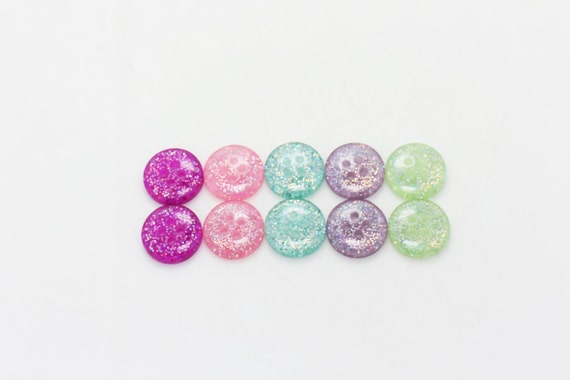 Buy Violet Glitter Shimmer Button, Purple Color, Four Holes, Thick  