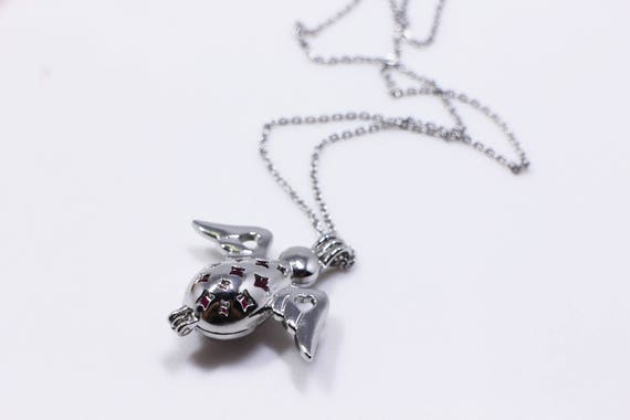 Angel Essential Oils Necklace, Silver Color, Star Cut Out