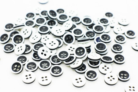 Buttons Galore Tiny Buttons-Black And White