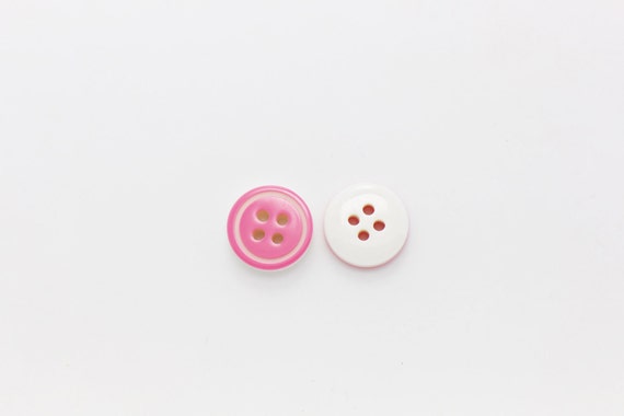  Pink Button 18L Sewing Button for Coats 4 Hole Buttons