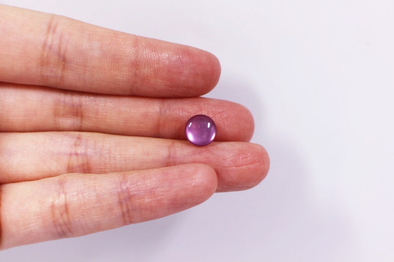 Purple Shank Button, Lavender Purple Color, Mushroom Shaped, For Sewing Cardigan Blouse Dress, Extra Small Size, 7.5mm, 10mm, Shiny Finish image 7