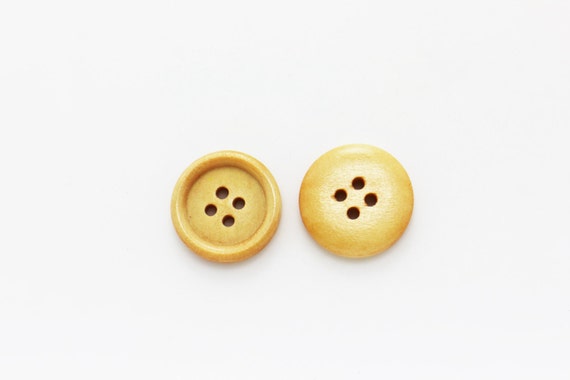 Wood Buttons, Beige 20mm, pack of 3 – Artistic Artifacts