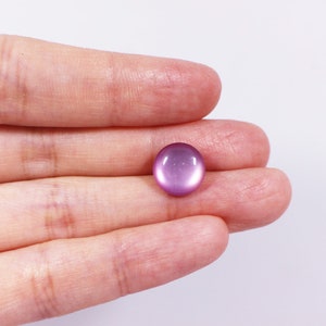 Purple Shank Button, Lavender Purple Color, Mushroom Shaped, For Sewing Cardigan Blouse Dress, Extra Small Size, 7.5mm, 10mm, Shiny Finish image 3