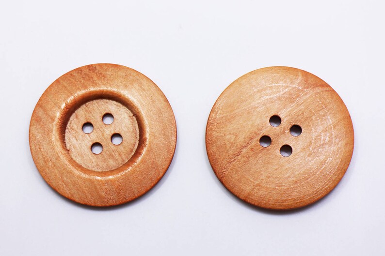Extra Large Wooden Button Coat Button Decorative Button Etsy