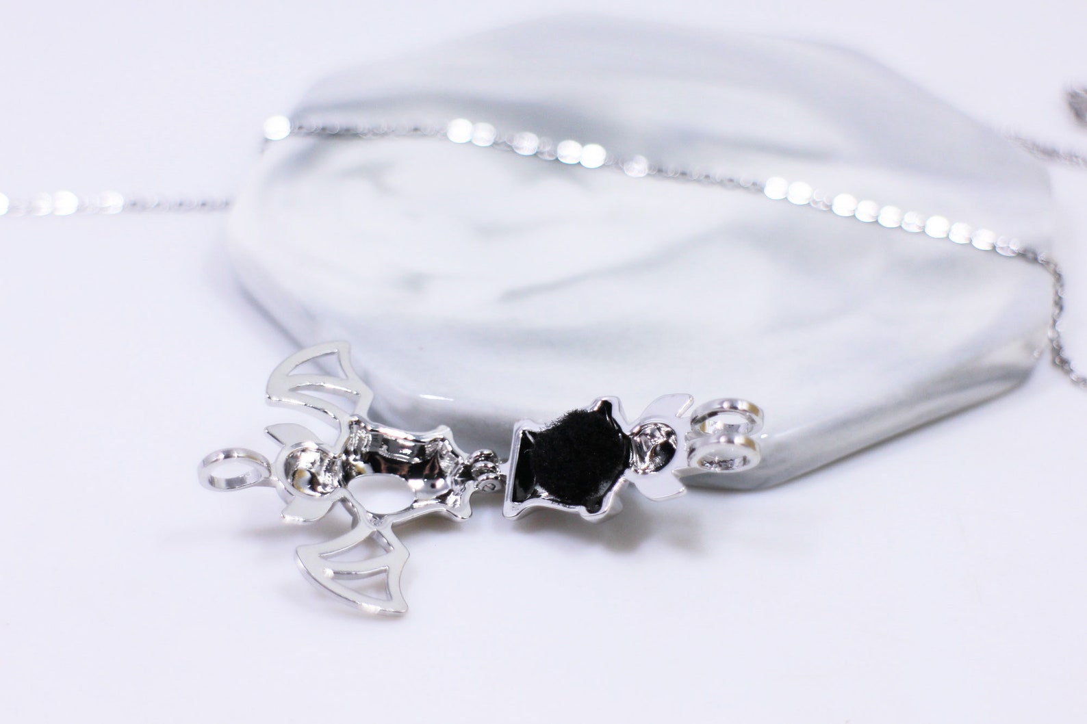 Bat Essential Oils Necklace, Bats Necklace, Animal Essential Oil