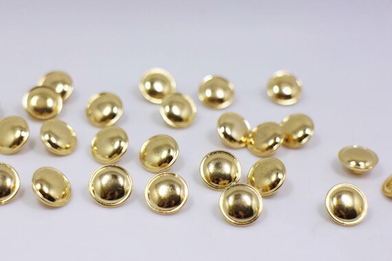 gold buttons for dress Satin Collar & Gold Buttons Lace Dress