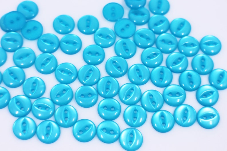 Cat Eye Buttons Orange Blue Brown Black Yellow Grey 10mm Green Two Holes Light Blue Purple Light Pink Pink Turquoise Dark Red