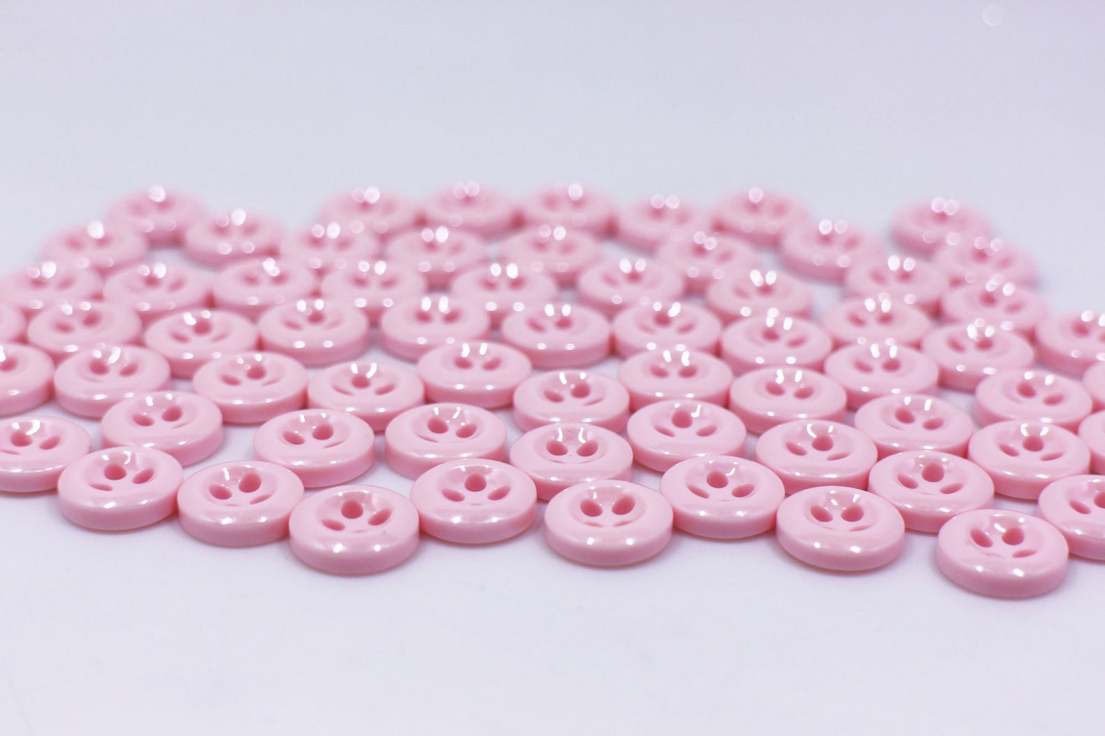 Pastel Pink Button Light Baby Pink Button Glossy Button - Etsy
