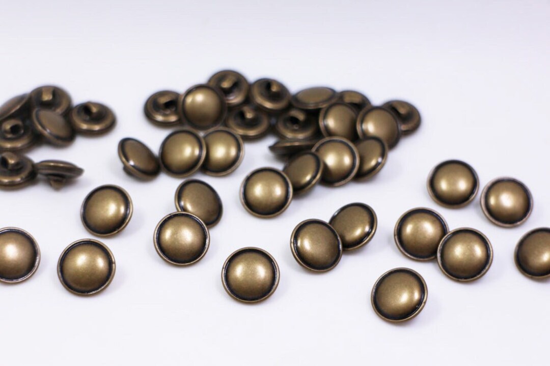 ECsing 12 Stück Vintage Knöpfe – Antik Bronze, 25 Mm Durchmesser | Für Blazer, Jacken, DIY & Handarbeit
