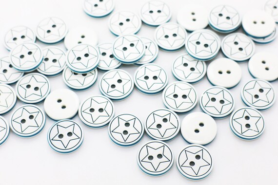 baby star buttons