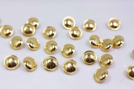 Gold Metal Shank Buttons, Golden Color, Vintage Retro Style, Raised Top,  for Sewing Cardigan Jacket Coat Suit Blazer, 12.5mm, Half Inch -  Canada