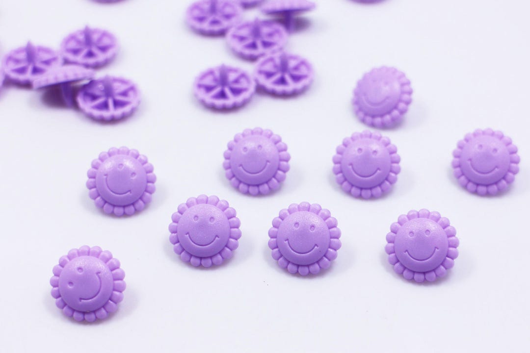 Purple Sun Snap Fastener, Purple Snap Buttons, Press Stud, Upholstery ...