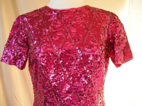 Stunning Vintage Sequin Sheath Dress