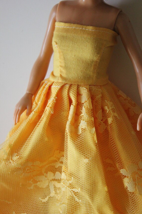 yellow gown