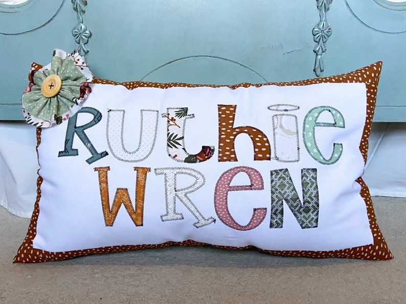 Made to Order Custom Applique Name Pillows - Etsy