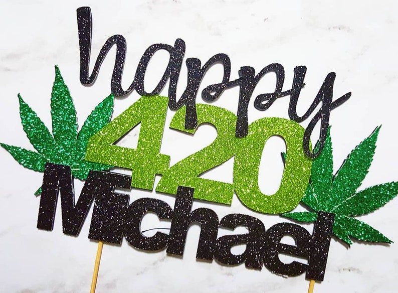 420 Cake Topper
