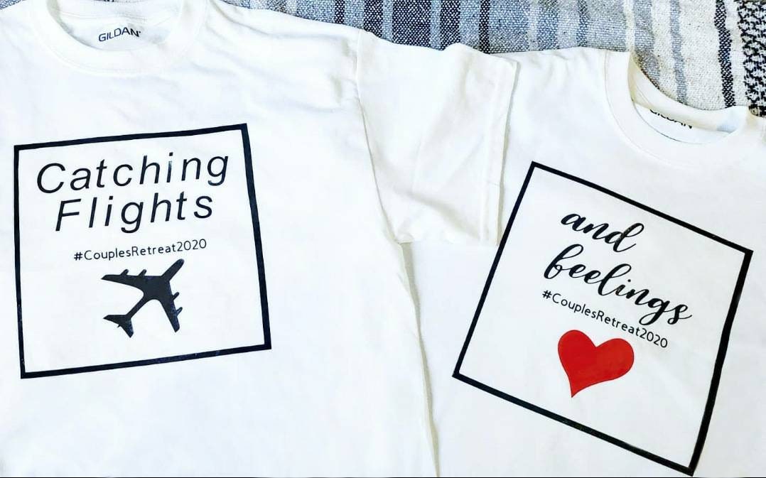 catching flights and feelings shirt