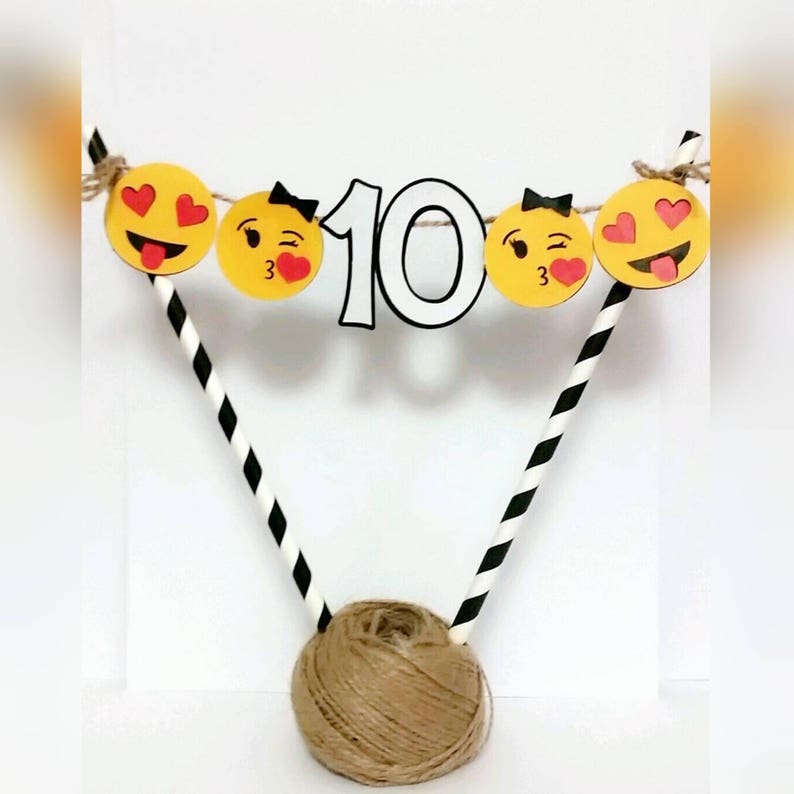 Emoji Cake Topper Etsy