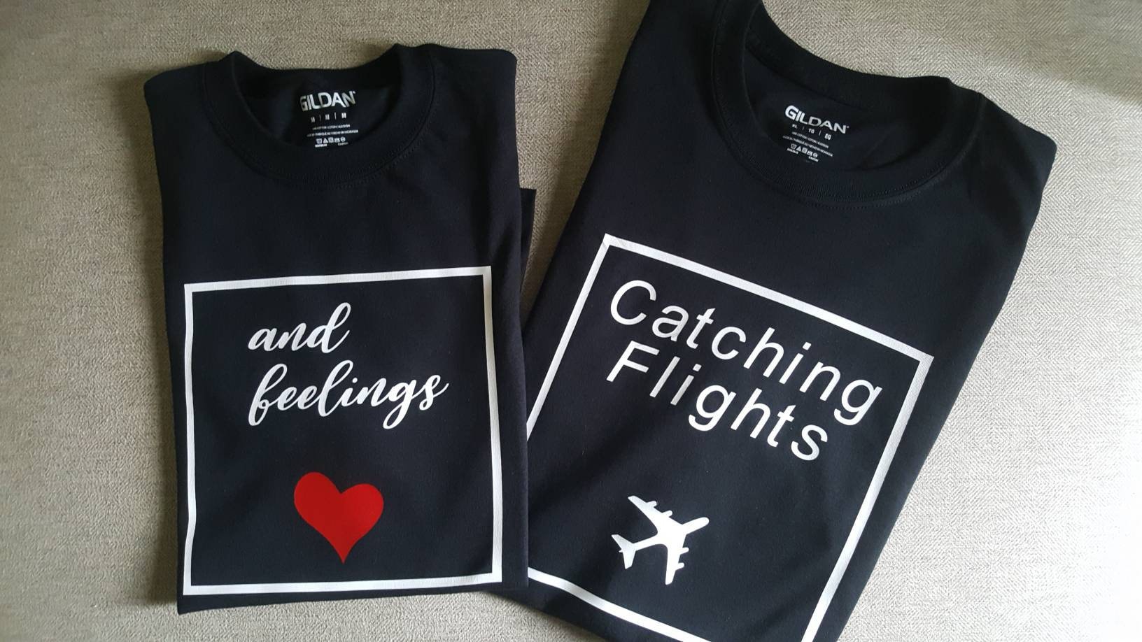 catching flights and feelings shirt